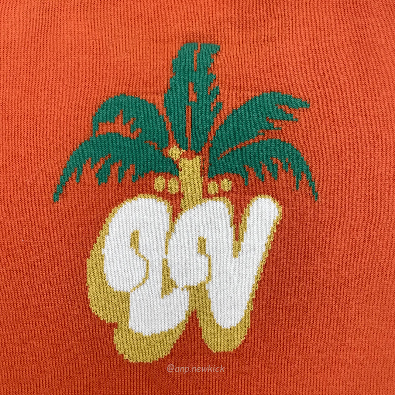 Louis Vuitton Short Sleeved Cotton Crewneck Orange Fw24 (10) - newkick.org